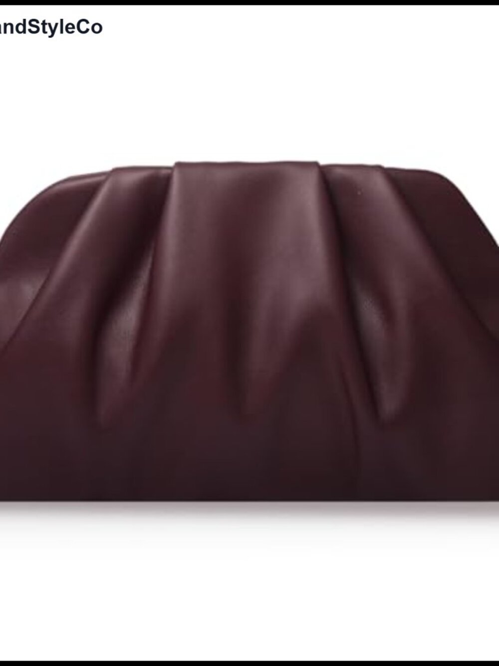 Elegant Pleated PU Clutch Purse for Women Convertible Evening Bag Wedding Prom